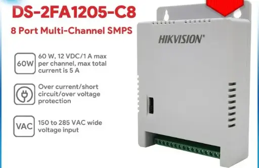 Power Supply Hikvision 12V 8CH